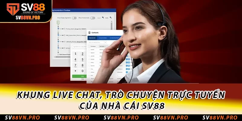 Liên Hệ SV88: Cập Nhật Các Cổng Liên Lạc Mới Nhất 2025 1 Khung Live Chat, trò chuyện trực tuyến của nhà cái SV88